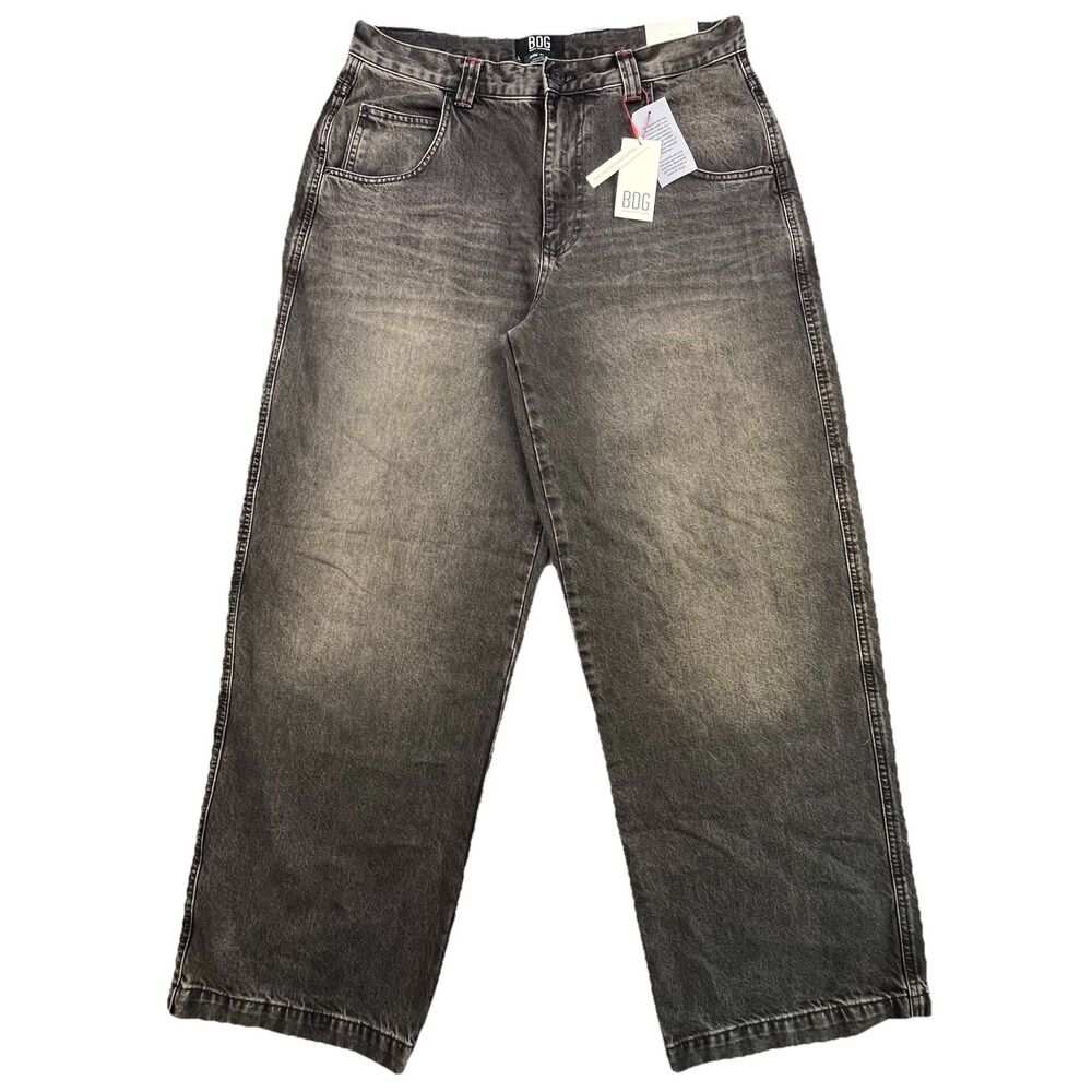 BDG Urban Outfitters Skate Jeans Mens 34x32 Black Baggy Wide Leg Y2K NEW